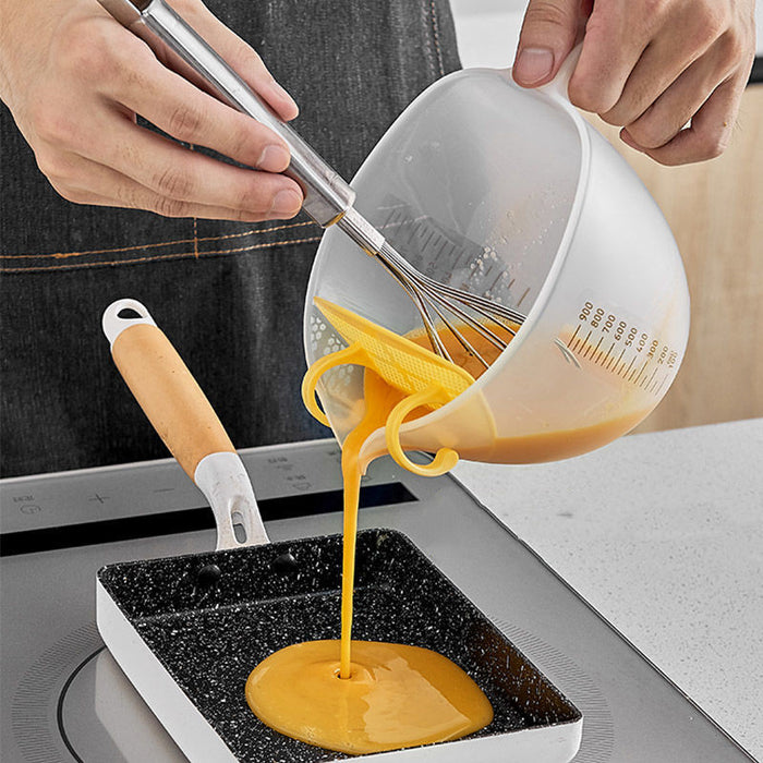 Messbecher mit großem Fassungsvermögen zum Schlagen von Eiern Eierflüssigkeit Filtern von Eierschaum Backschüssel Rührschüssel Küche Haushalt