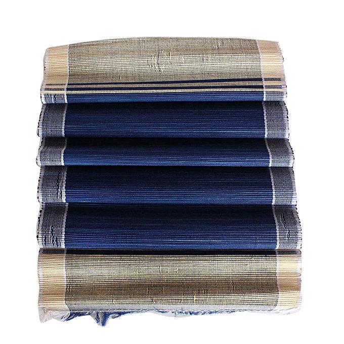 Set of placemats and table runners with African raffia leaves